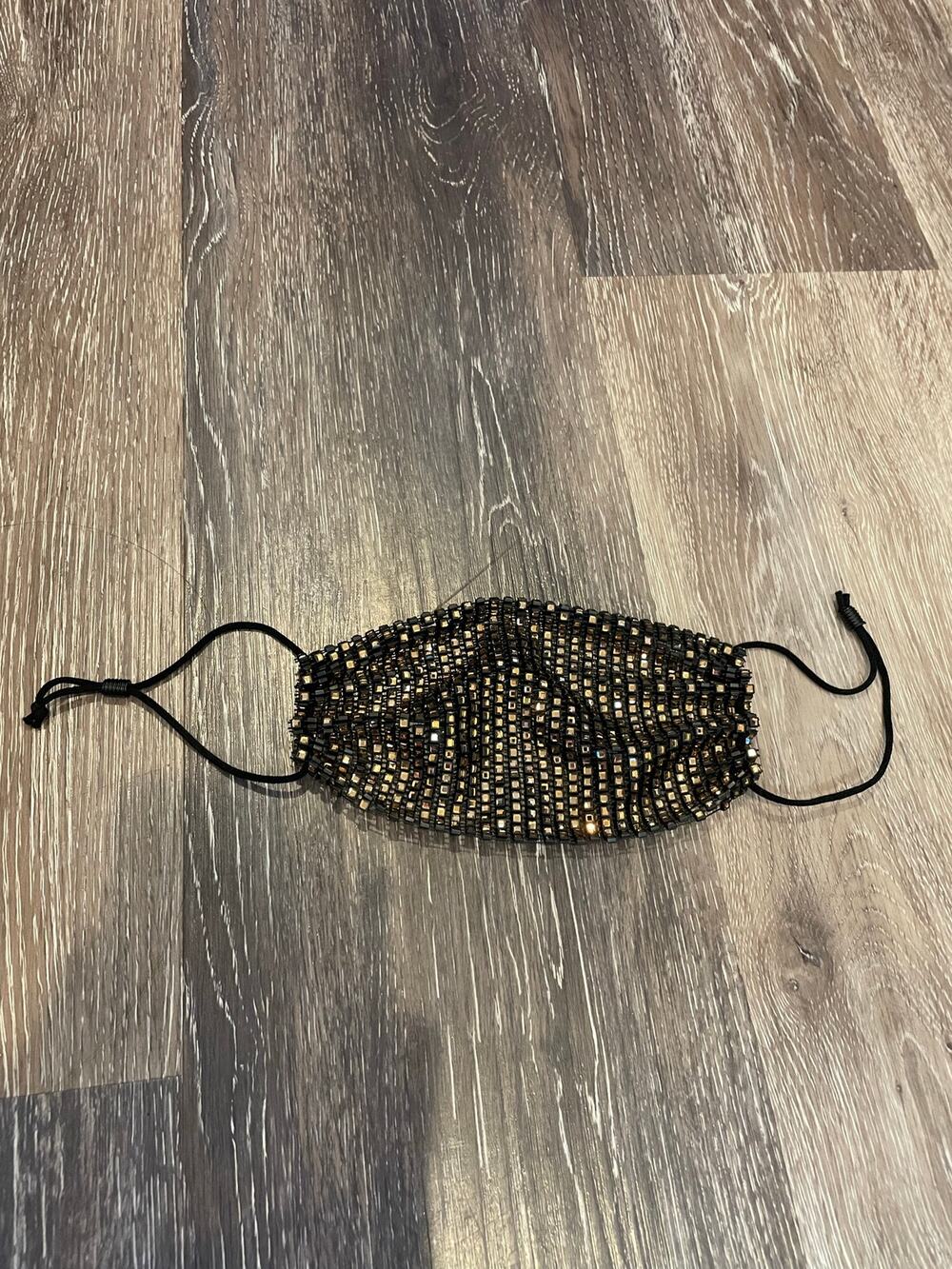 rhinestoned face mask